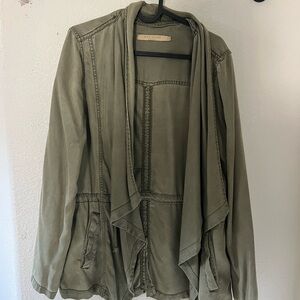 Max Jeans Women's Utility Jacket in Olive Green